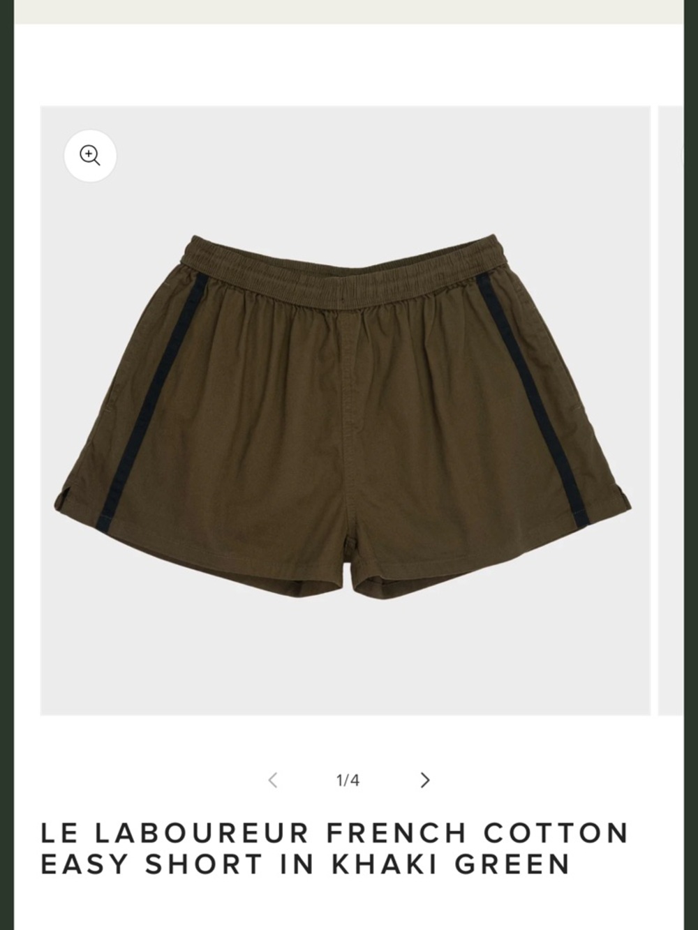 Le Labo Women's Athletic Shorts in Khaki Green